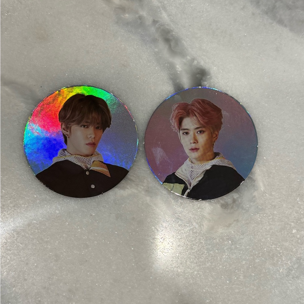 Holographic NCT K-Pop Photo Cards - Superhuman - Yuta and Jaehyun